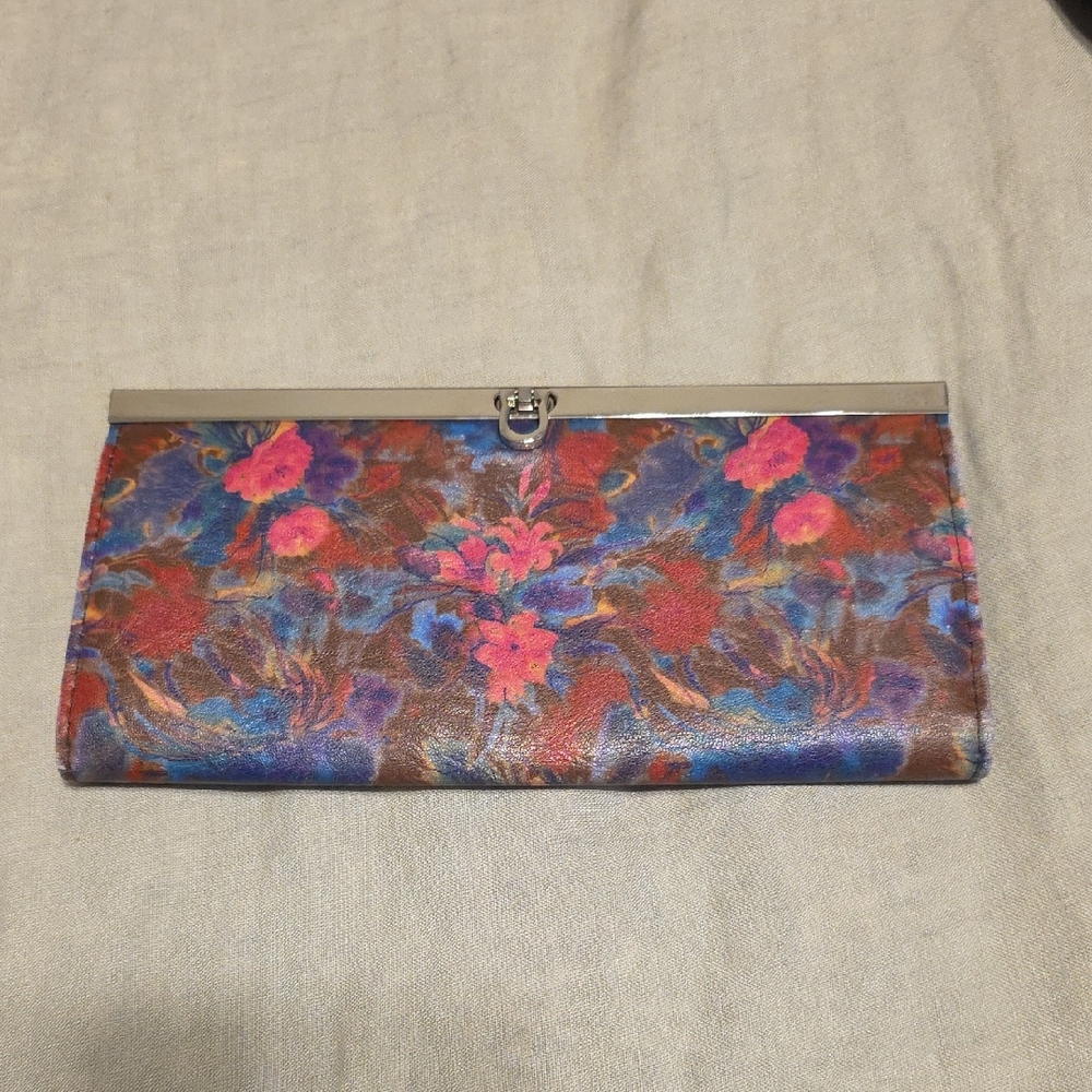 Floral Clutch with Silver Accents
